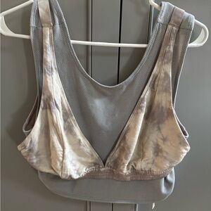 Free People movement Oasis sports bra light grey large